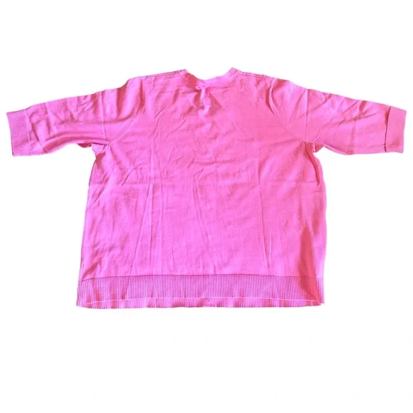 Quaker Factory Pink Summer Sweater Size 3X - Picture 2 of 7